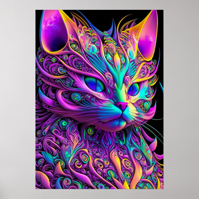 Poster Fractal Beauty Feline 245 (Frente)