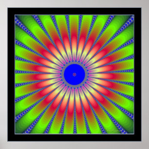 Pôster Fractal brilhante