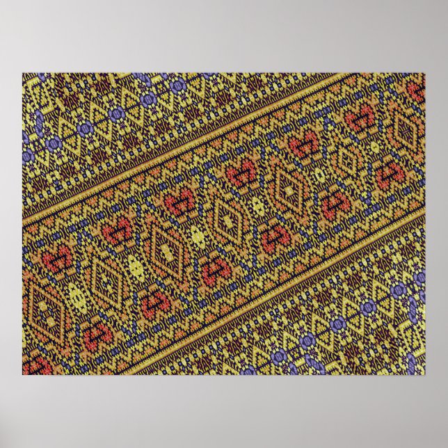 Poster Fractal Carpet Design (Frente)