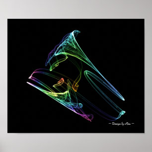 Pôster Fractal da trombeta