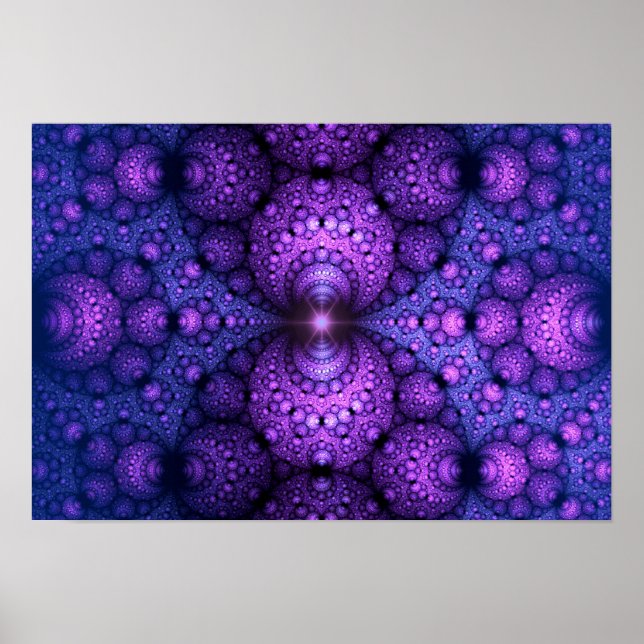 Poster Fractal de Apofílise - Fusão de Átomos (Frente)