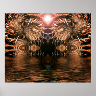 Poster Fractal de Foco Nítido