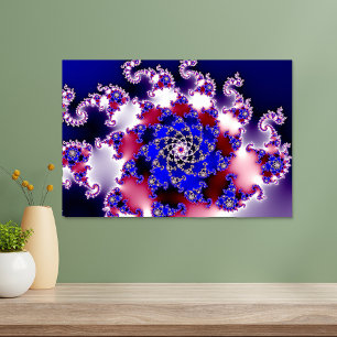 Pôster Fractal de Mandelbrot Roxo