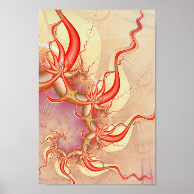 Poster Fractal de Ondas Sonoras (Frente)