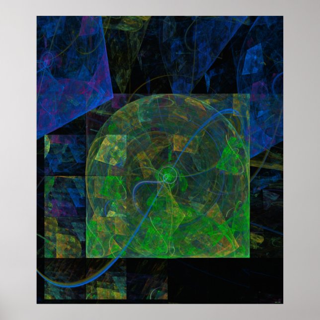 Pôster Fractal de Punk Estéreo (Frente)