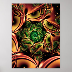 Poster Fractal de Resfriamento de Cobre