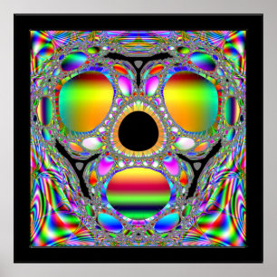 Poster Fractal Death Mask of Tutankhamun