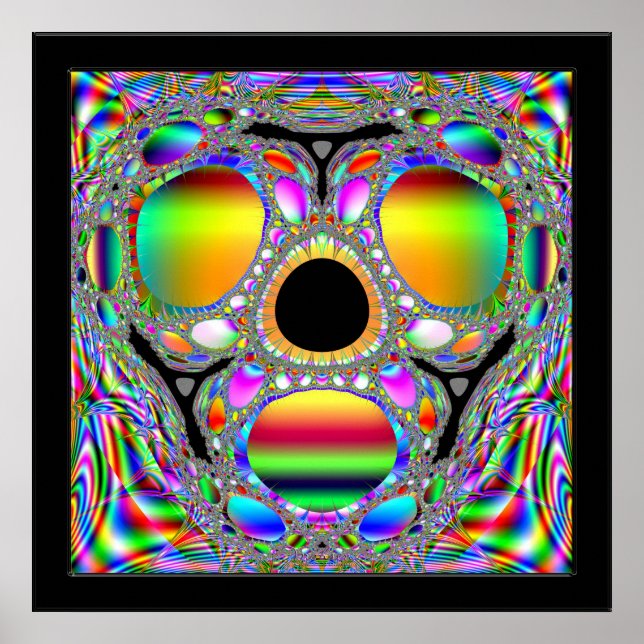 Poster Fractal Death Mask of Tutankhamun (Frente)