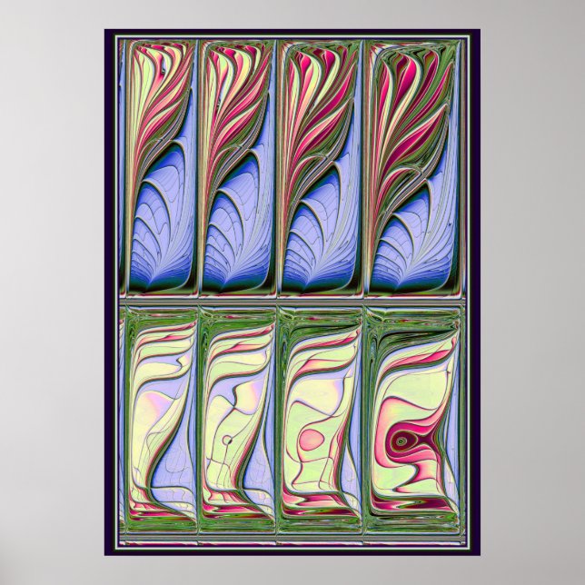 Poster Fractal do Aquário (Frente)