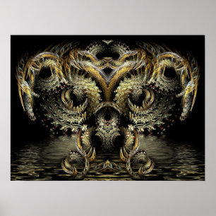 Poster Fractal DragonOwl