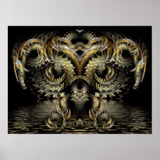 Poster Fractal DragonOwl