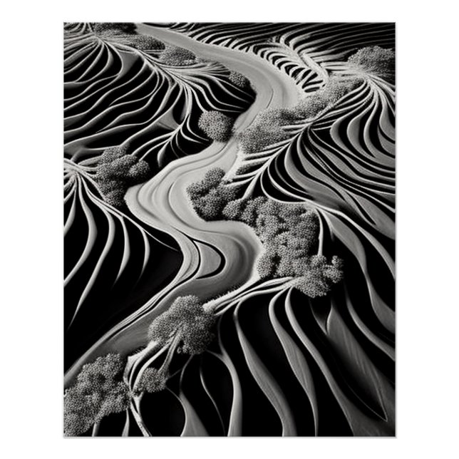 Pôster Fractal Flow (Frente)