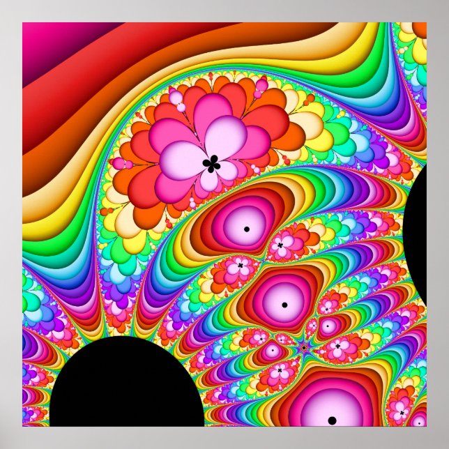 Poster Fractal Groovy Trip (Frente)