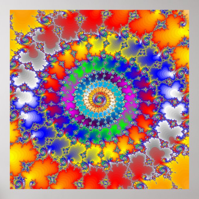 Poster Fractal Psicedélico (Frente)