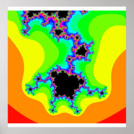 Poster Fractal Psicodélico