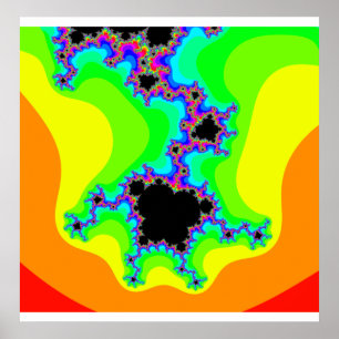 Poster Fractal Psicodélico