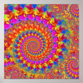 Poster Fractal Rosa
