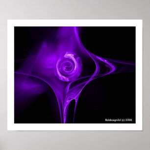 Poster FRACTAL ROSA, roxo
