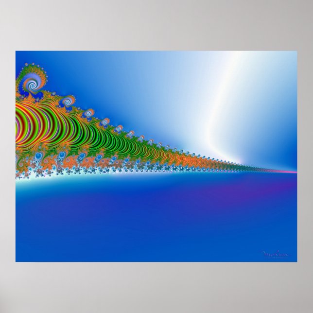 Poster Fractal Seascape (Frente)