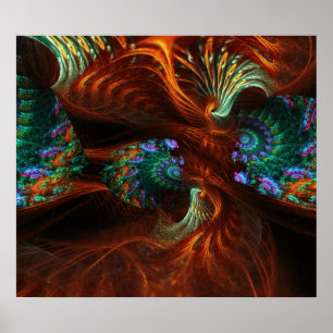 Pôster Fractal Seeds Swirl