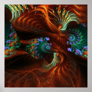 Pôster Fractal Seeds Swirl