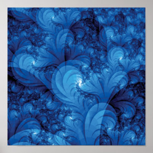 Pôster Fractal tormentoso dos mares
