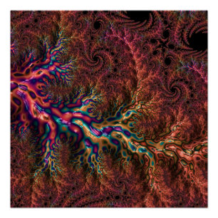 Pôster Fractal Trippy