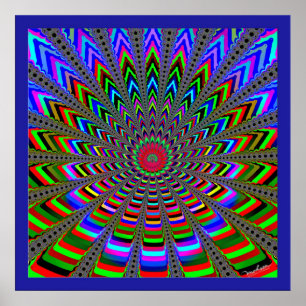 Pôster Fractal Water Lily