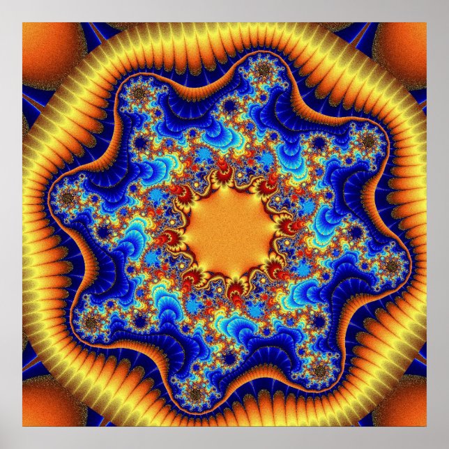 Pôster Fractalscópio Celestial (Frente)