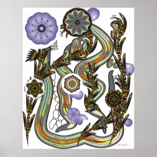 Pôster Fractoides e Fronteiras Flores