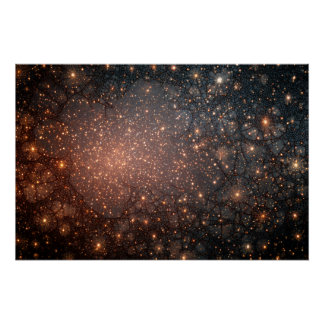 Pôster Fractured Nebula Cosmic Web Glow