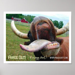 Pôster frade de língua bovina