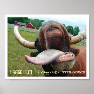 Pôster frade de língua bovina
