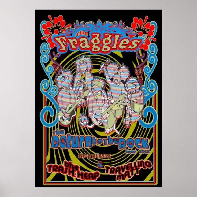 Poster Fraggles retornam à turnê rock (Frente)