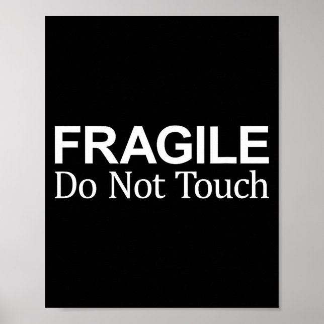 Poster Frágil - Não Tocar -  (Frente)