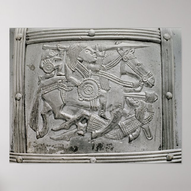 Pôster Fragmento de capacete, de Sutton Hoo Treasure (Frente)