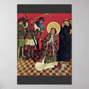 Poster Fragmento do altar de Thomas da asa exterior