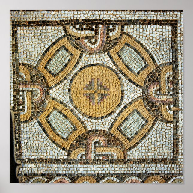 Pôster Fragmento do chão das Banheiras Romanas (Frente)