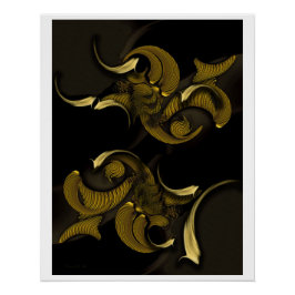 Pôster "Fragmento do Espaço Interferente", Poster brilhan