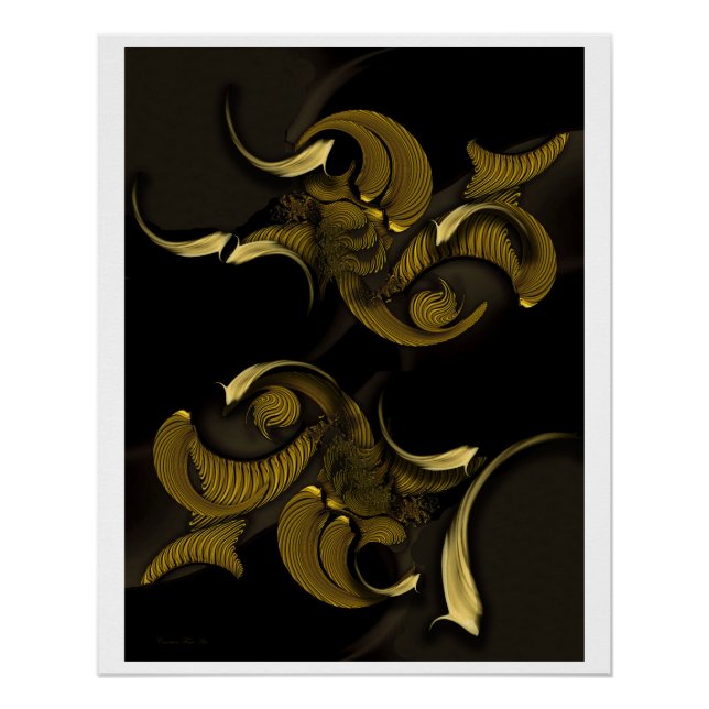 Pôster "Fragmento do Espaço Interferente", Poster brilhan (Frente)