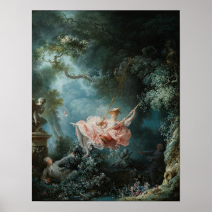 Poster Fragonard's The Swing - Pintura clássica