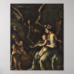 Poster Frailty Humana - Salvador Rosa 1656