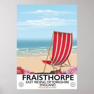 Poster Fraisthorpe East Riding of Yorkshire, Inglaterra.