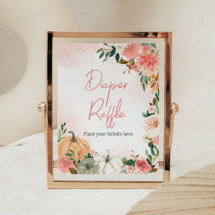 Poster Fralda de Abóbora Floral Raffle