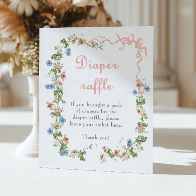 Poster Fralda de Arco Rosa Selvagem Raffle (Criador carregado)