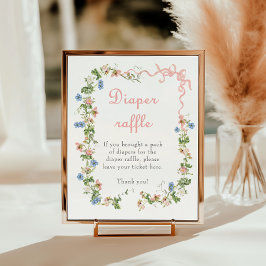 Poster Fralda de Arco Rosa Selvagem Raffle