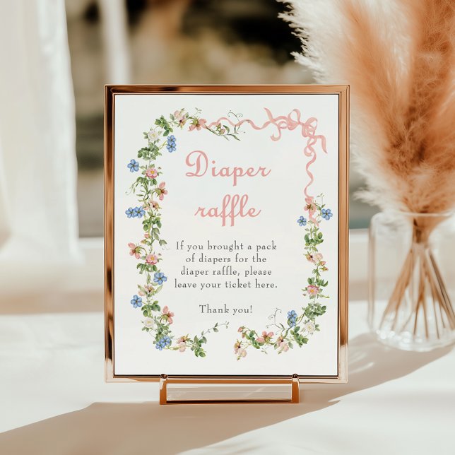 Poster Fralda de Arco Rosa Selvagem Raffle (Criador carregado)