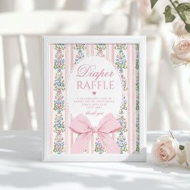 Poster Fralda de Bebê do Love Shack Arco Coquette