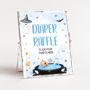 Poster Fralda de Boo-y Halloween Raffle