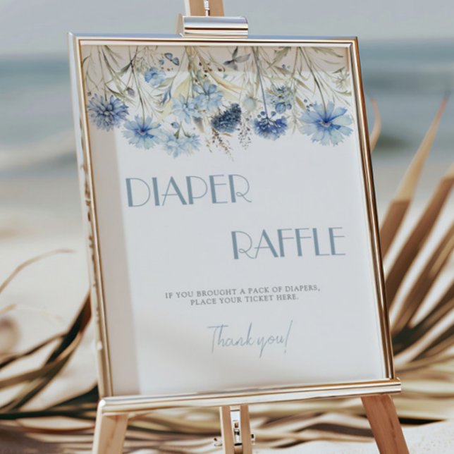 Poster FRALDA de Chá de fraldas de Hydrangea azul DUSTY R (Criador carregado)